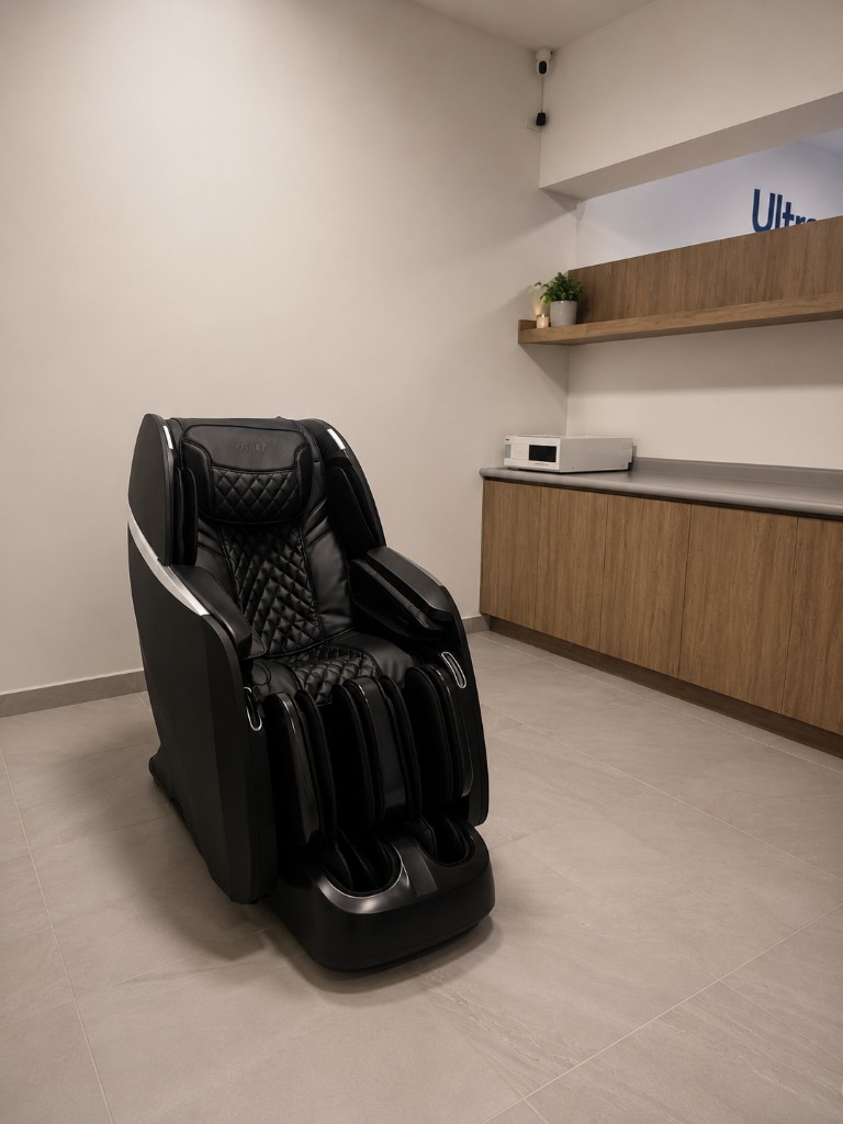 Silla de relajación en el spa ocular de Oftalmo-IA